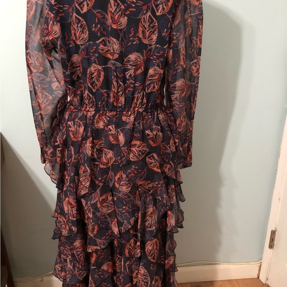 The J. Peterman Company Ruffle Midi Maxi Dress size 12 - Picture 5 of 7